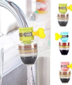 Carbon Faucet Water Filter – Purifier with 5-Layer Filtration (Pack of 2)