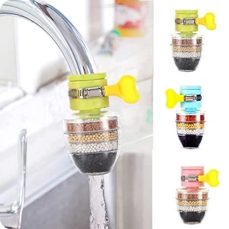 Carbon Faucet Water Filter – Purifier with 5-Layer Filtration (Pack of 2)