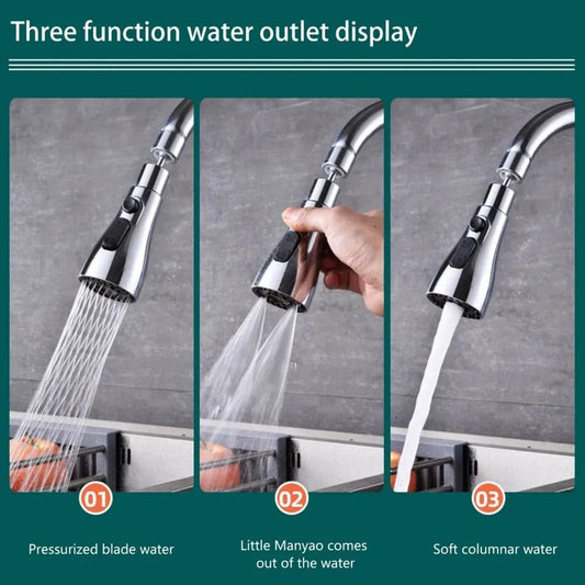 3 Modes Kitchen Sink Faucet – Stainless Steel, Durable, Multi-Functional Tap