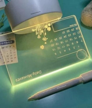 3d Acrylic Writing Board with Pen and Light