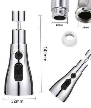 3 Modes Kitchen Sink Faucet – Stainless Steel, Durable, Multi-Functional Tap