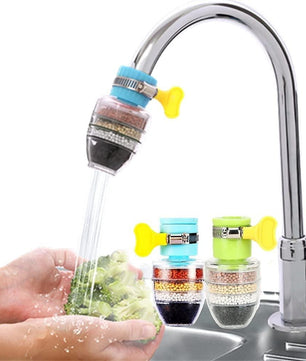Carbon Faucet Water Filter – Purifier with 5-Layer Filtration (Pack of 2)