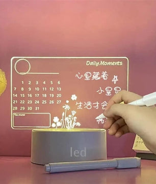 3d Acrylic Writing Board with Pen and Light