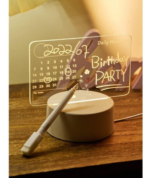 3d Acrylic Writing Board with Pen and Light