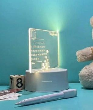 3d Acrylic Writing Board with Pen and Light